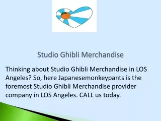 studio ghibli merchandise