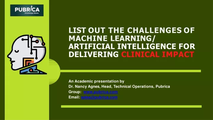 list out the challenges of machine learning