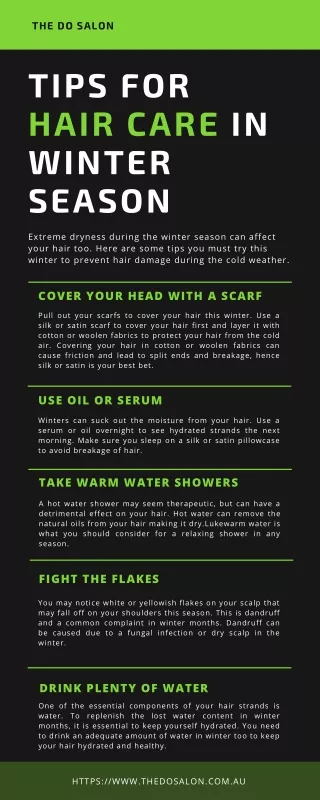 Tips for Hair Care in Winter Season