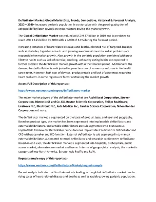 defibrillator market global market size trends