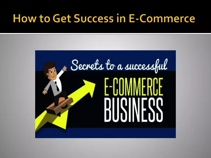 how to get success in e commerce