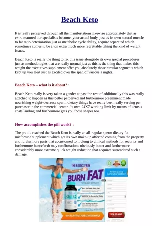 Beach Keto Reviews - Will They Work For You? | Review ...