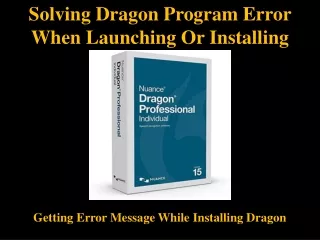 solving dragon program error when launching