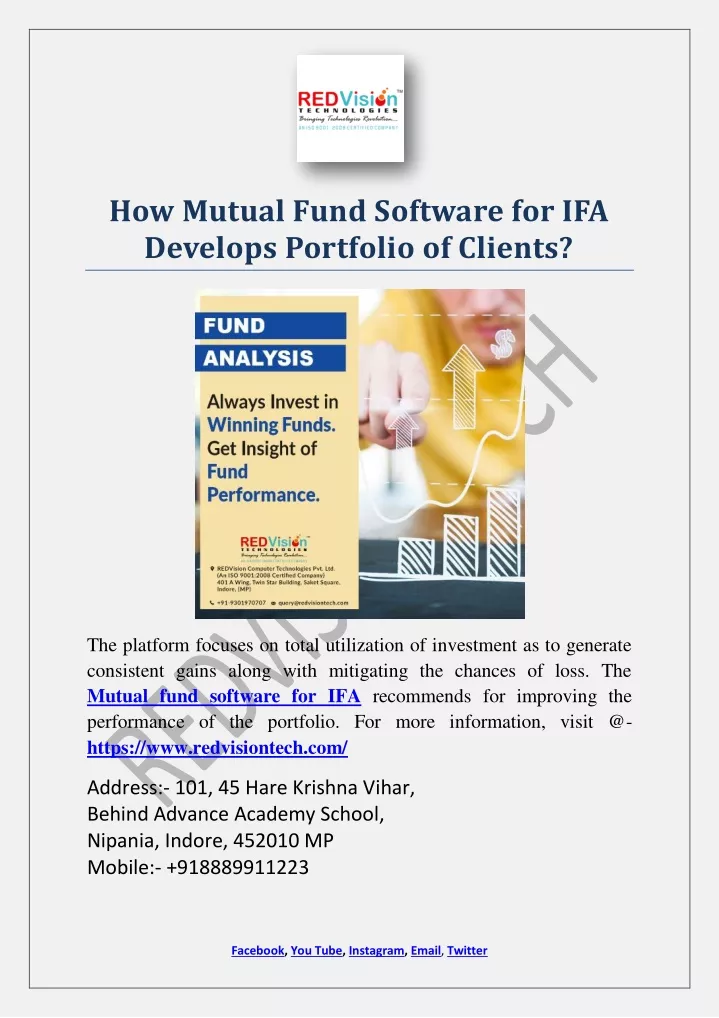 how mutual fund software for ifa develops
