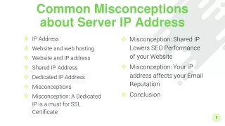 common misconceptions about server ip address