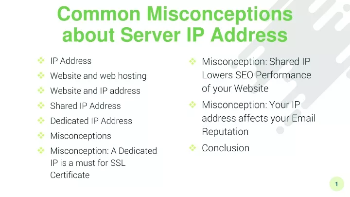common misconceptions about server ip address