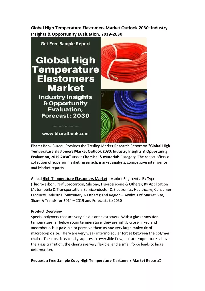 global high temperature elastomers market outlook