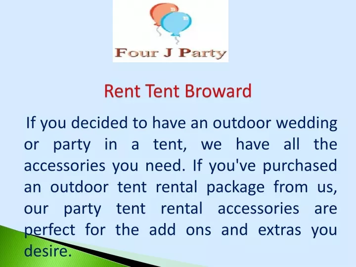 rent tent broward