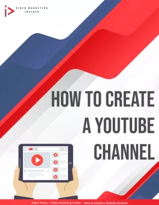 How to Create a YouTube channel