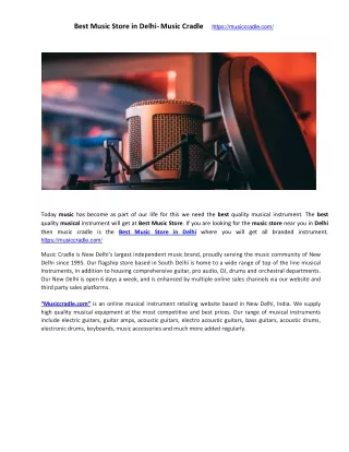 best music store in delhi music cradle https