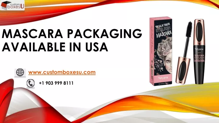 mascara packaging available in usa