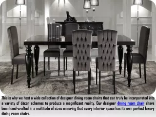 Designer Dining Room Chairs