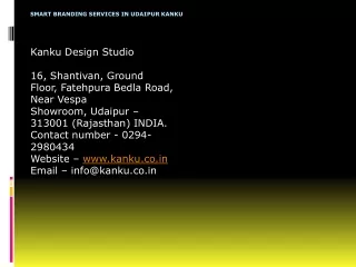 Smart Branding Services in Udaipur Kanku