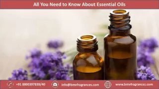 All You Need to Know About Essential Oils