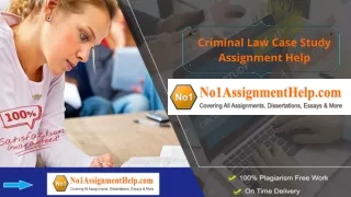 Criminal Law case Study Assignment