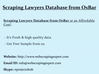 scraping lawyers database from osbar