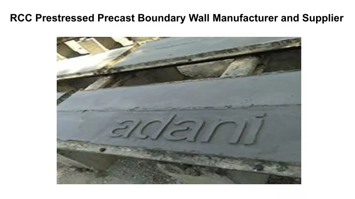 rcc prestressed precast boundary wall