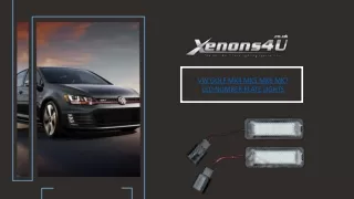 vw golf mk4 mk5 mk6 mk7 led number plate lights