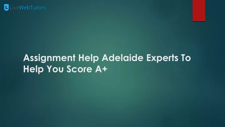 assignment help adelaide experts to help you score a