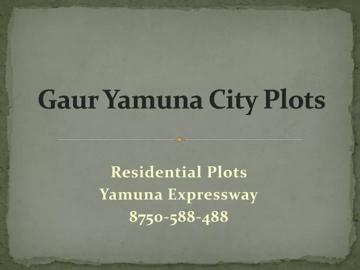 gaur y a muna city plots