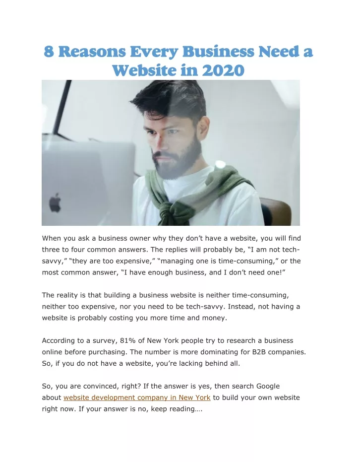 8 reasons every business need a website in 2020