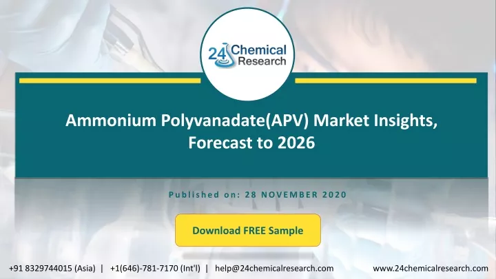 ammonium polyvanadate apv market insights