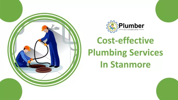 cost effective plumbing services in stanmore
