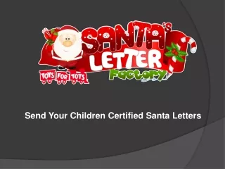 Send Your Child an Official Personalized Letters from Santa