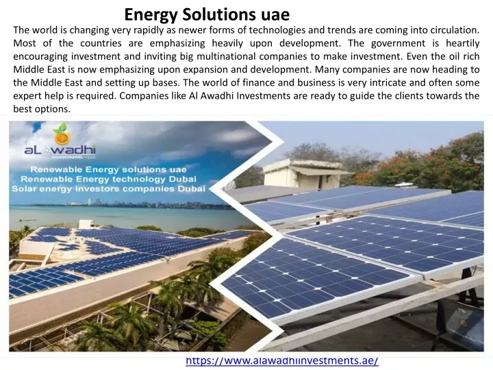 energy solutions uae