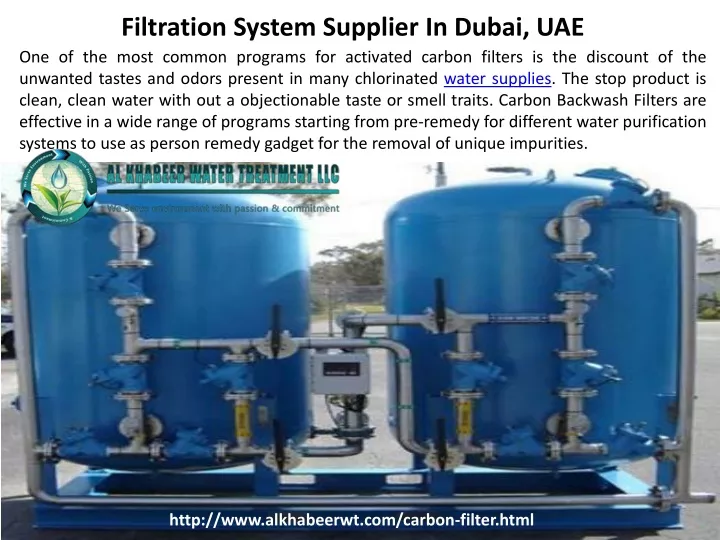 filtration system supplier in dubai uae