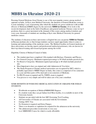 mbbs in ukraine 2020 21