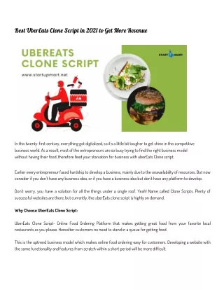 best ubereats clone script in 2021 to get more