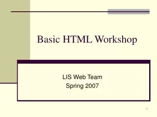 Web design using HTML