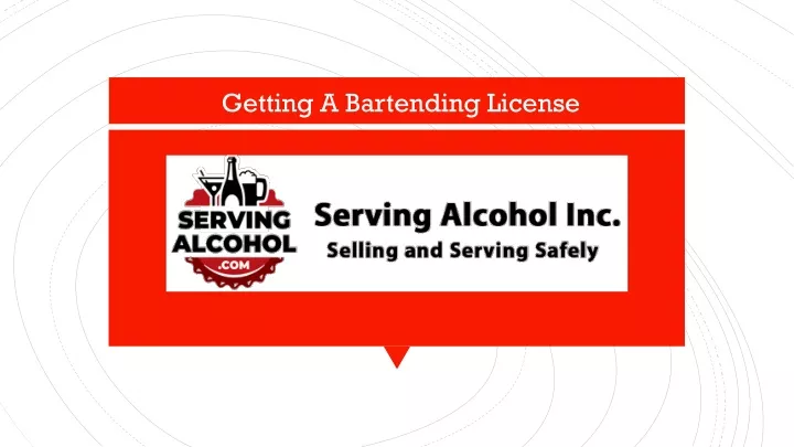 getting a bartending license