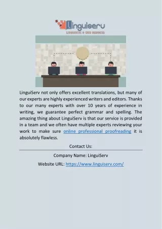online professional proofreading | linguiserv.com