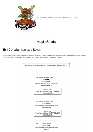 buy maple seeds
