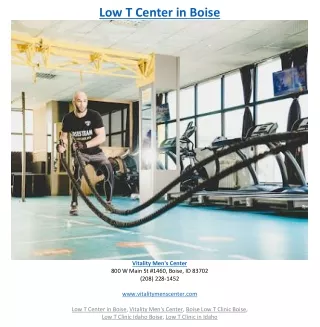 low t center in boise