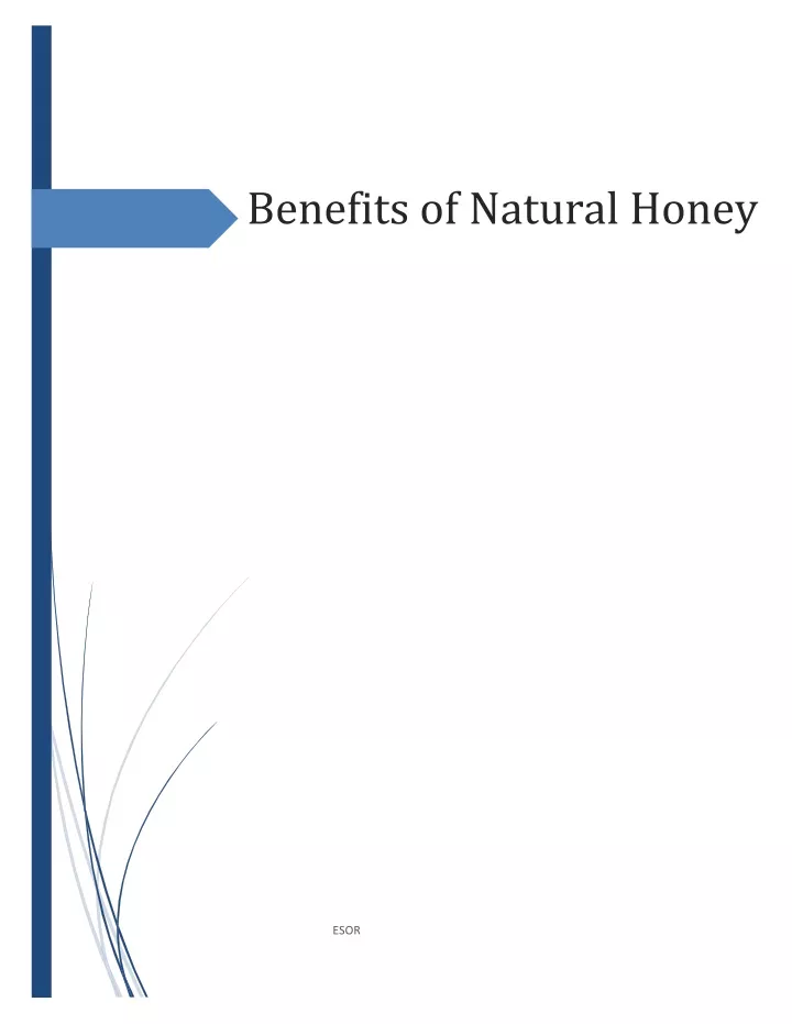 benefits of natural honey