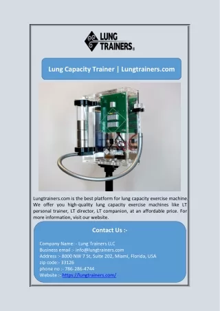 lung capacity trainer lungtrainers com