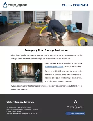Emergency Flood Damage Restoration