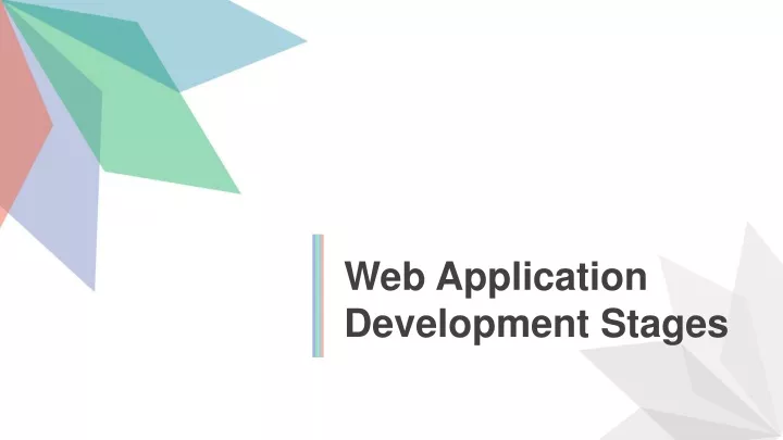 web application development s tages