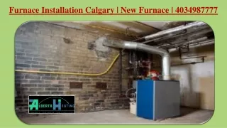 Furnace Installation Calgary | New Furnace | 4034987777