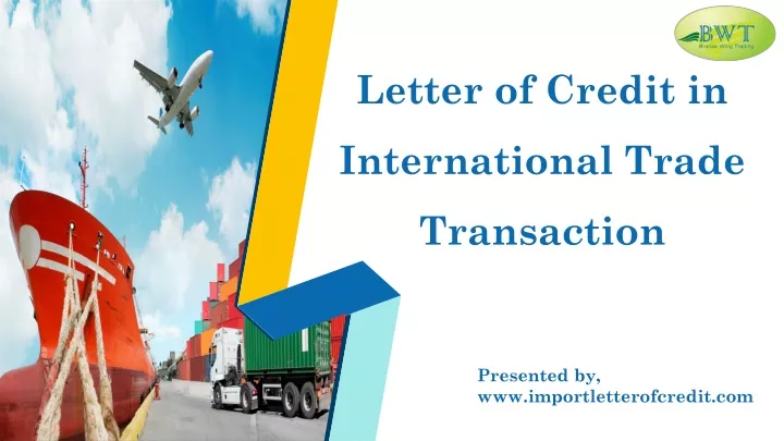 letter of credit in international trade transaction