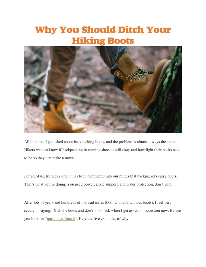 why you should ditch your hiking boots