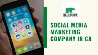 Social media marketing company in CA