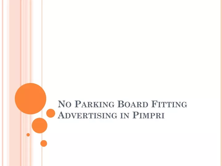 no parking board fitting advertising in pimpri