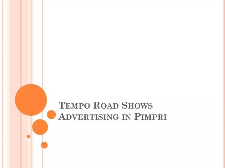 tempo road shows advertising in pimpri