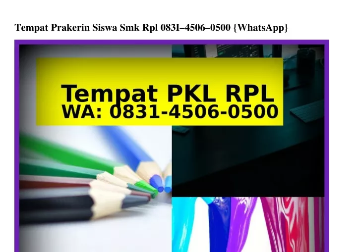 tempat prakerin siswa smk rpl 083i 4506 0500