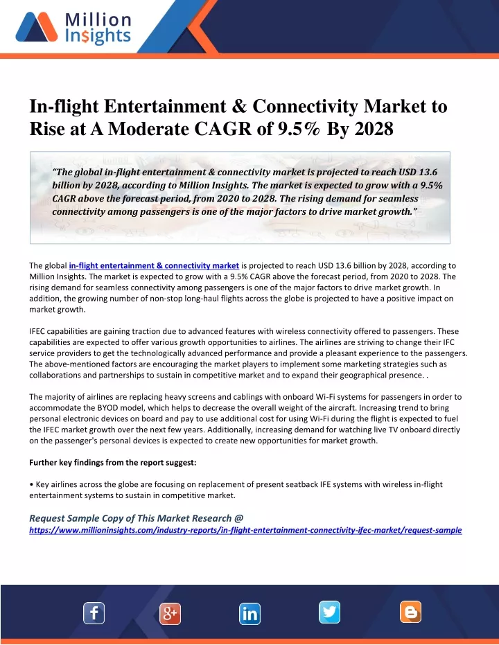 in flight entertainment connectivity market