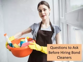 Things You Must Know Before Hiring a Bond Cleaners